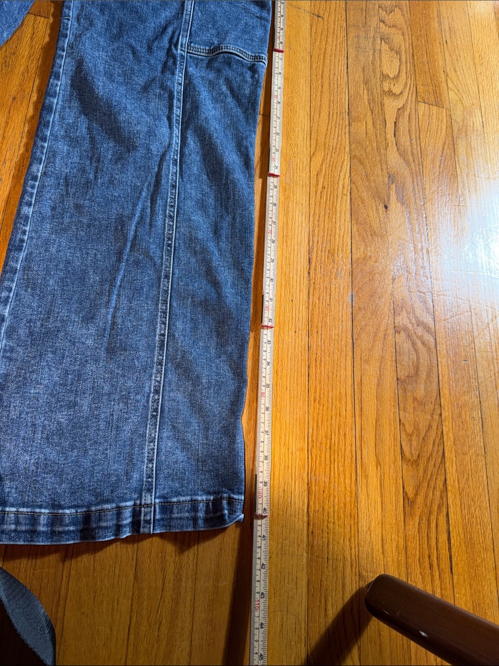 Kut from the Kloth Women's Dark Blue Boot-Cut Cargo Jeans - Picture 3 of 8